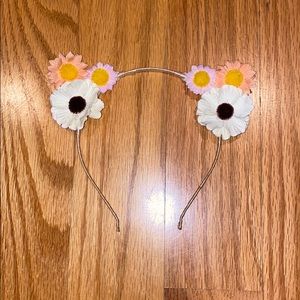 Flower cat headband